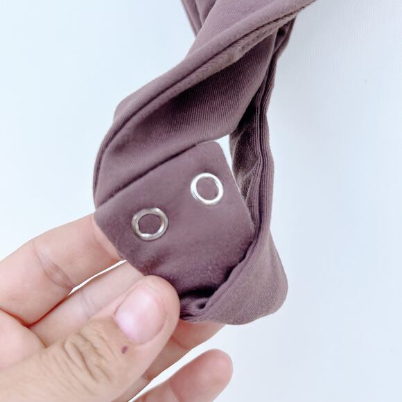 Nuuds Bodysuit Plus Size Brown Mocha Long Sleeve Scoop Neck Stretchy XXXL 3X - Picture 6 of 7